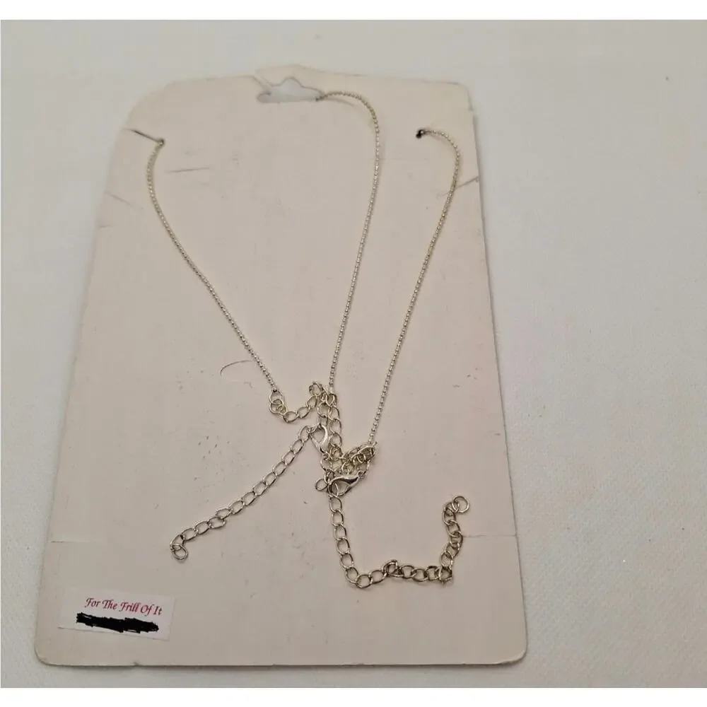 Silver Tone Head Chain Clear Rhinestone Lobster Claw Claspq Boho Bridal Prom